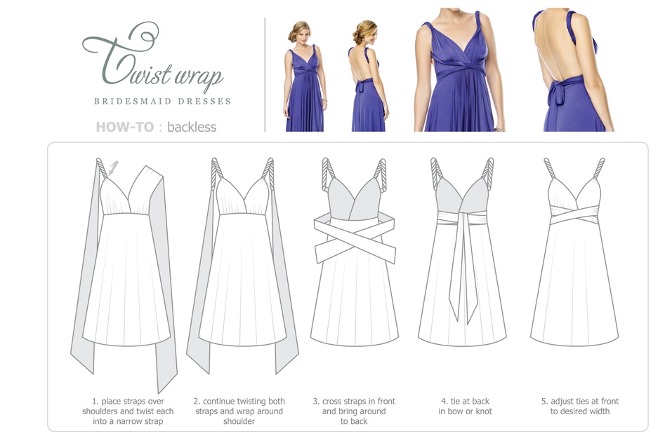 Twist wrap 2025 dress long