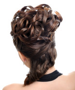 Wedding Hairstyle Y30 – Izabella option 2 Half Up, Vintage Romantic Look