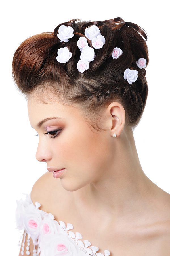 Wedding Hairstyle Y35 – Flowers in your hair