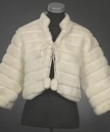 C1003-Fur Cape with Sleeves