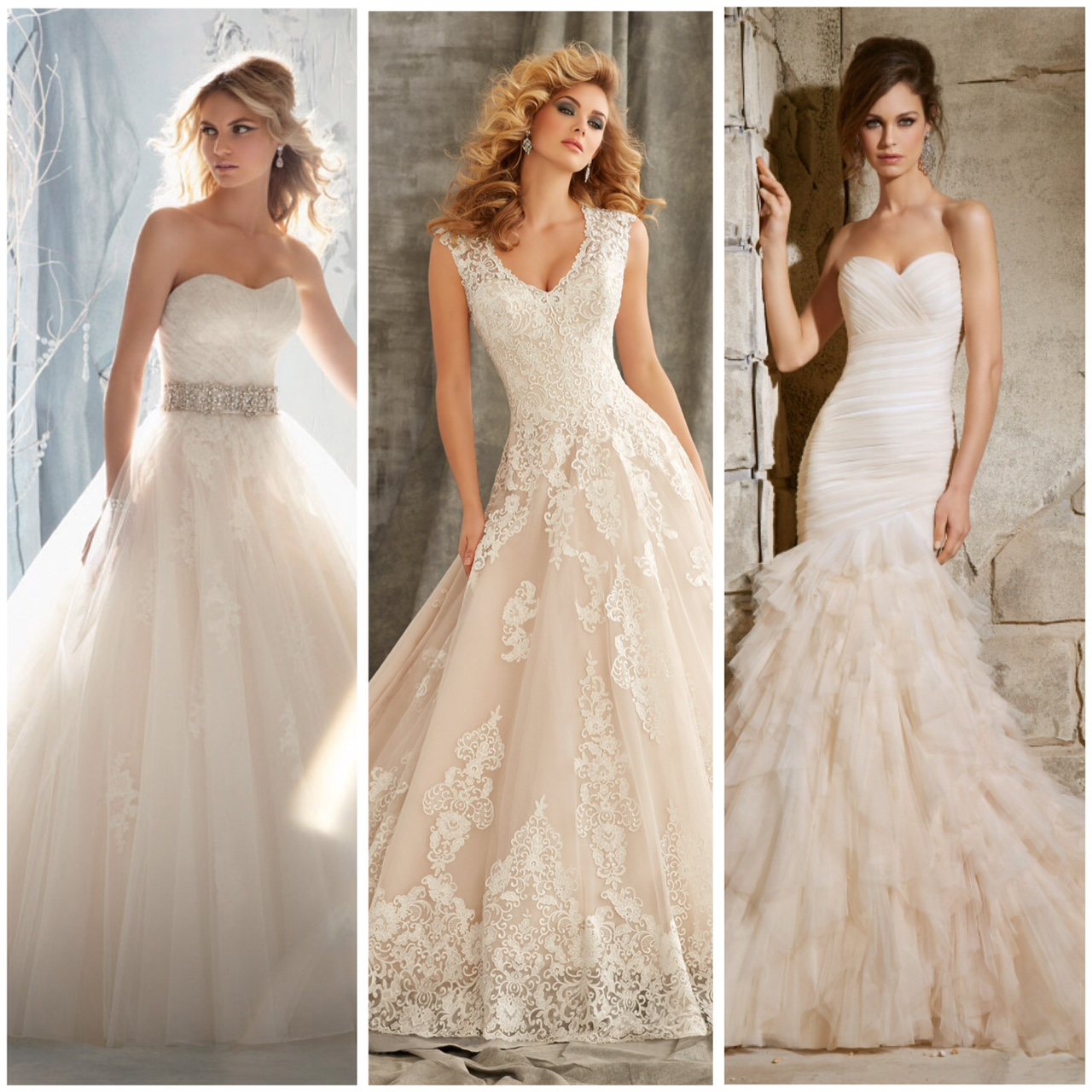 The Best Wedding Gown Color for Your Skin Tone