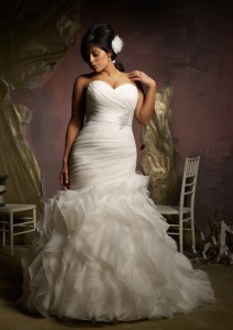 Photo of ivory wedding gown color