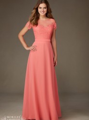 Mori Lee style 124 Modest bridesmaids dress