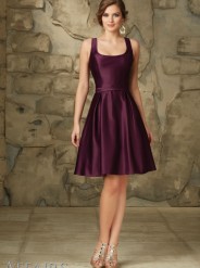 Bridesmaid dress style 31064 short satin dress