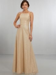 Mori Lee Style No. 21575 bridesmaid dress Fitted Caviar Mesh