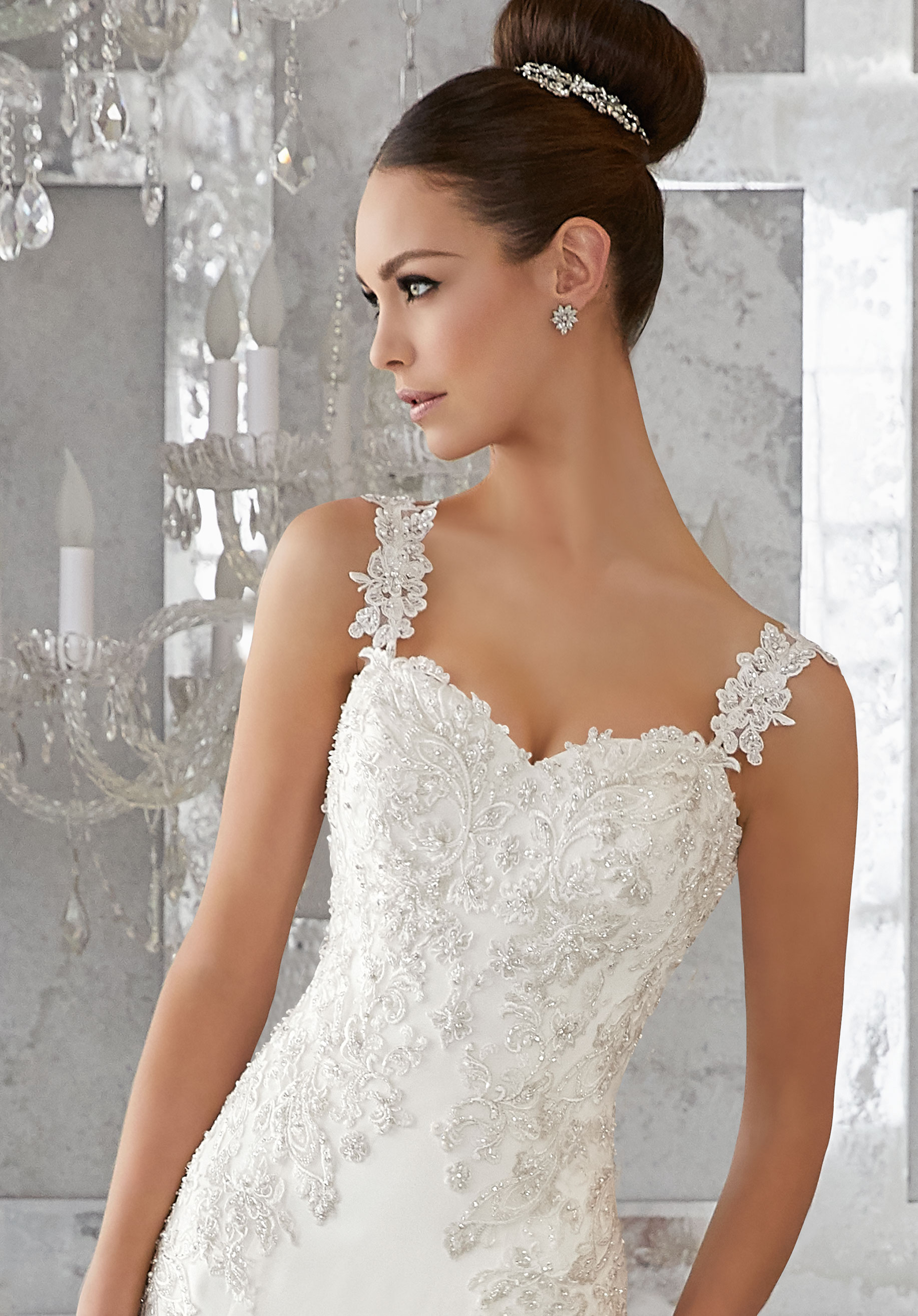 J11277-Beaded Lace Straps